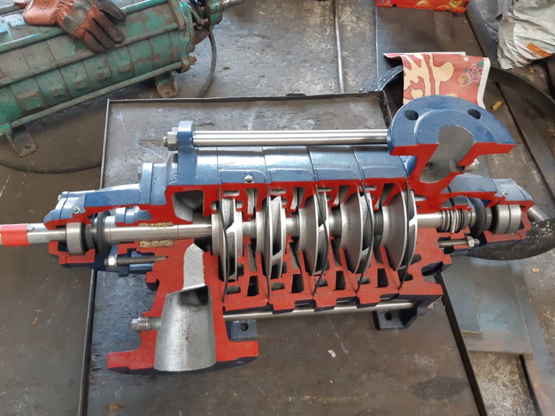 MULTISTAGE PUMP HORZ ( EXP VIEW )